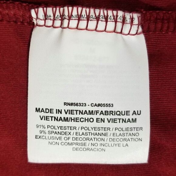 Nike Golf Men's M Red Embossed SS Tour Perf Golf Polo - Picture 8 of 10